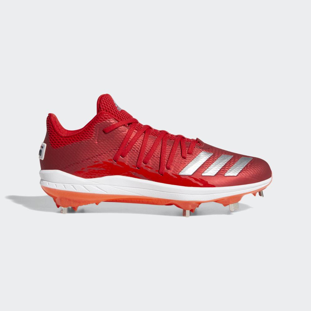 Adidas Men's Afterburner 6.0 Speed Trap Baseball Cleats Deep Red/Silver Metal/Red Ireland DB3435